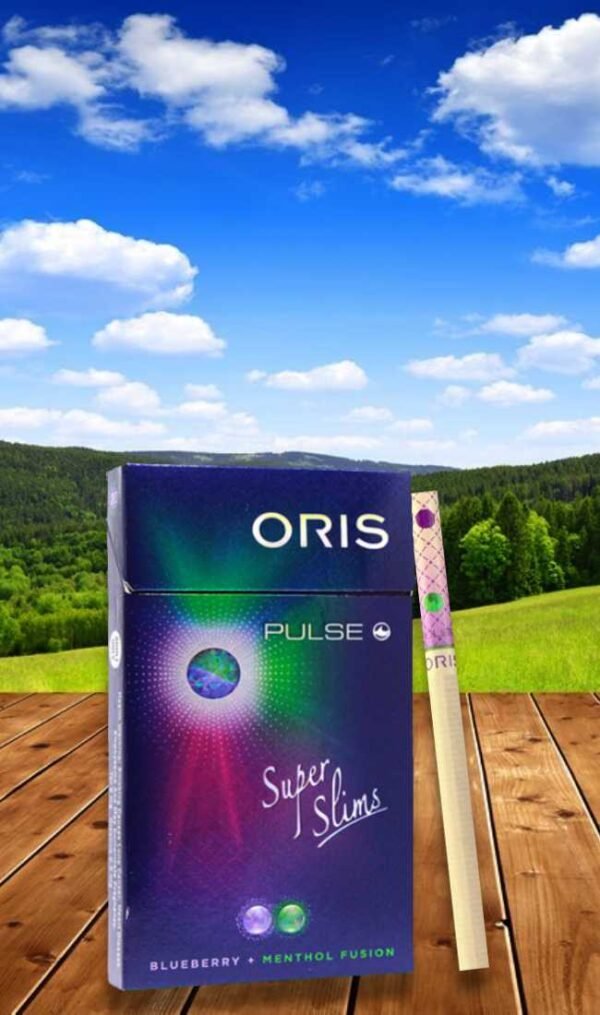 บุหรี่ Oris Pulse Blueberry+Menthol Fusion Super Slims 1แพ็ค