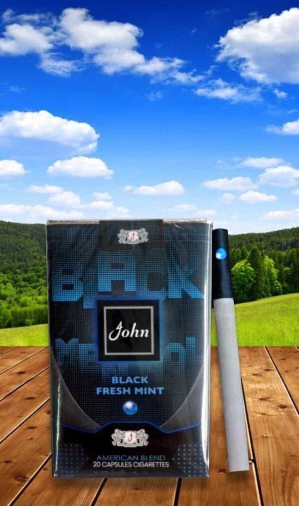 บุหรี่ John Black Fresh Mint (1เม็ดบีบ) ส่งได้ตลอดปี