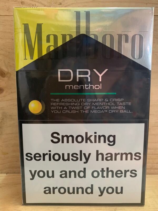 บุหรี่เย็น Marlboro Dry Menthol (1เม็ดบีบ) 1แถว