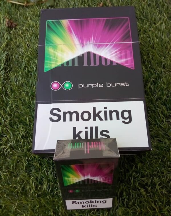 บุหรี่เย็น Marlboro Purple Burst (2เม็ดบีบ) 1แถว