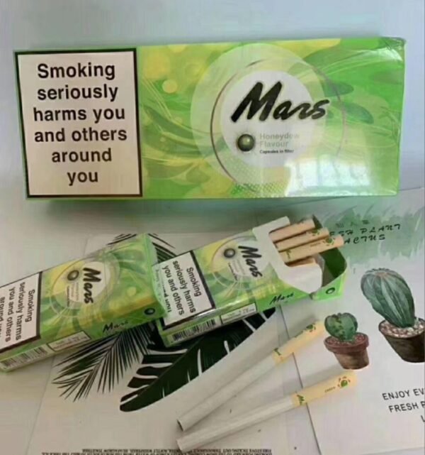 บุหรี่เย็น Mars Honeydew Flavour (1เม็ดบีบ) 1แถว