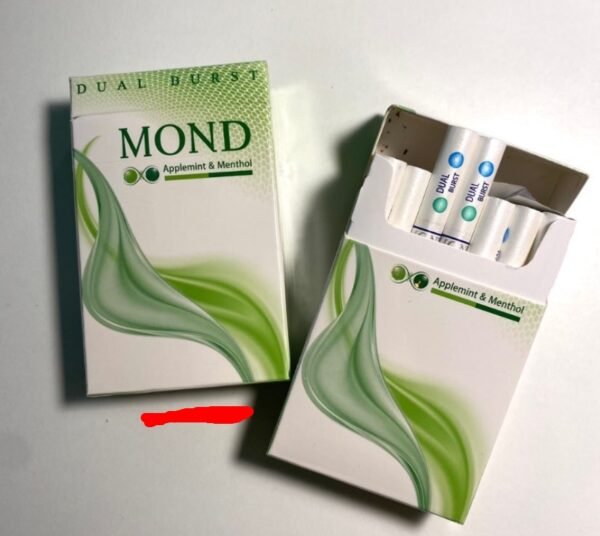 บุหรี่เย็น Mond Dual Burst AppleMint 2 เม็ดบีบ ส่งด่วน