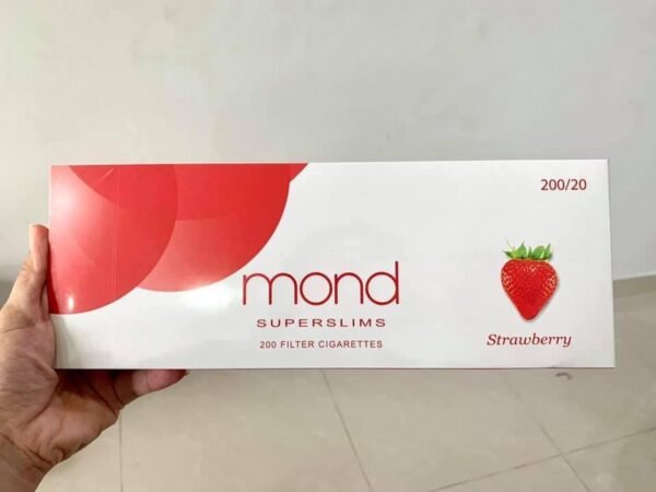 บุหรี่เย็น Mond Strawberry Superslims 1แถว