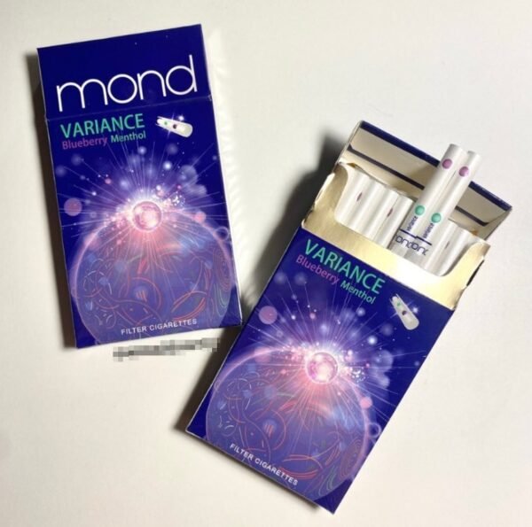 บุหรี่เย็น Mond Variance Blueberry Menthol (2เม็ดบีบ) 1ซอง