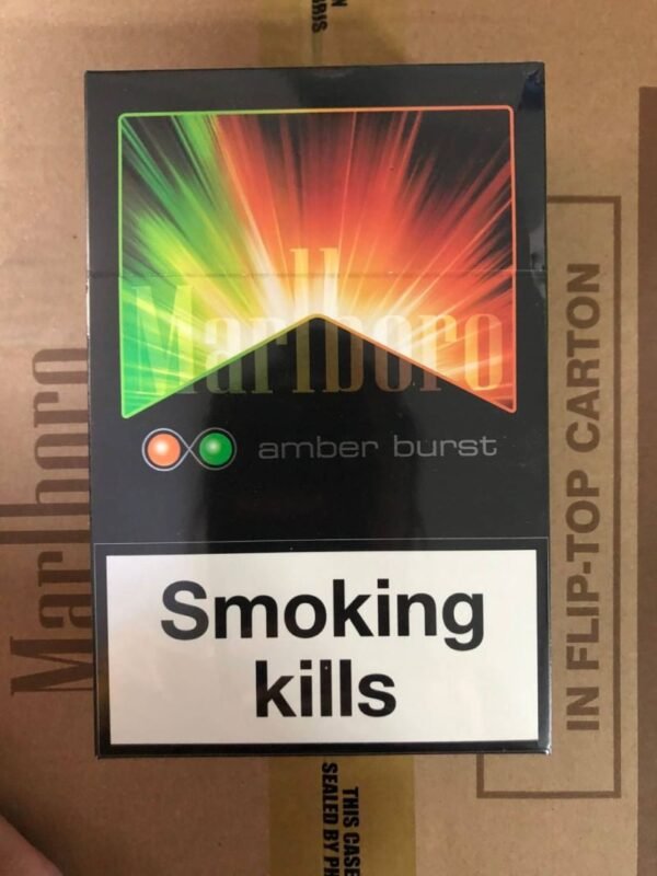 บุหรี่เย็นๆ Marlboro Amber Burst 2เม็ดบีบ ส่งฟรีมีปลายทางค่ะ