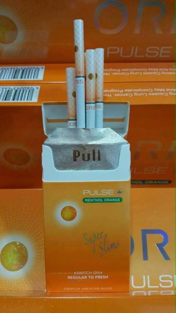 รีวิวบุหรี่นอก ORIS PULSE MENTHOL ORANGE SUPER SLIMS ซอง