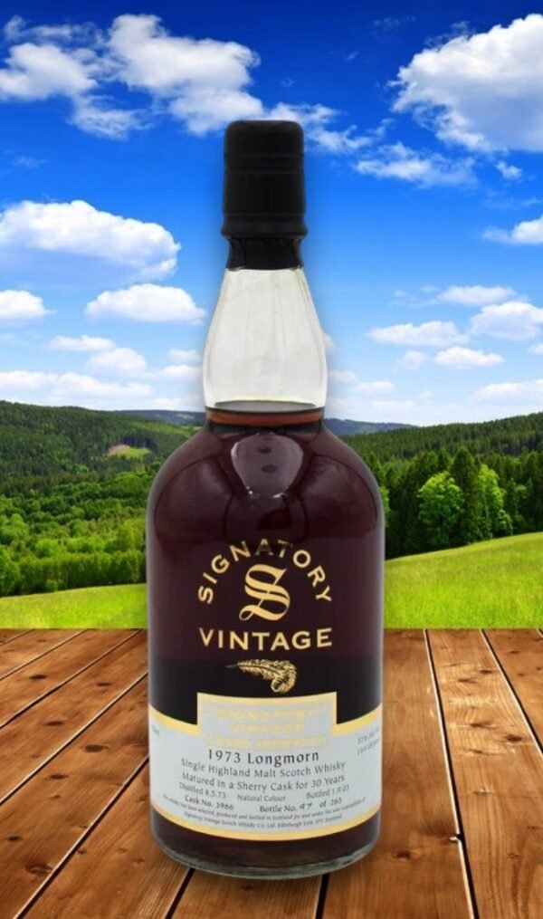 Longmorn 1973 30 Year Old Sherry Cask Signatory Speyside Single Malt Scotch