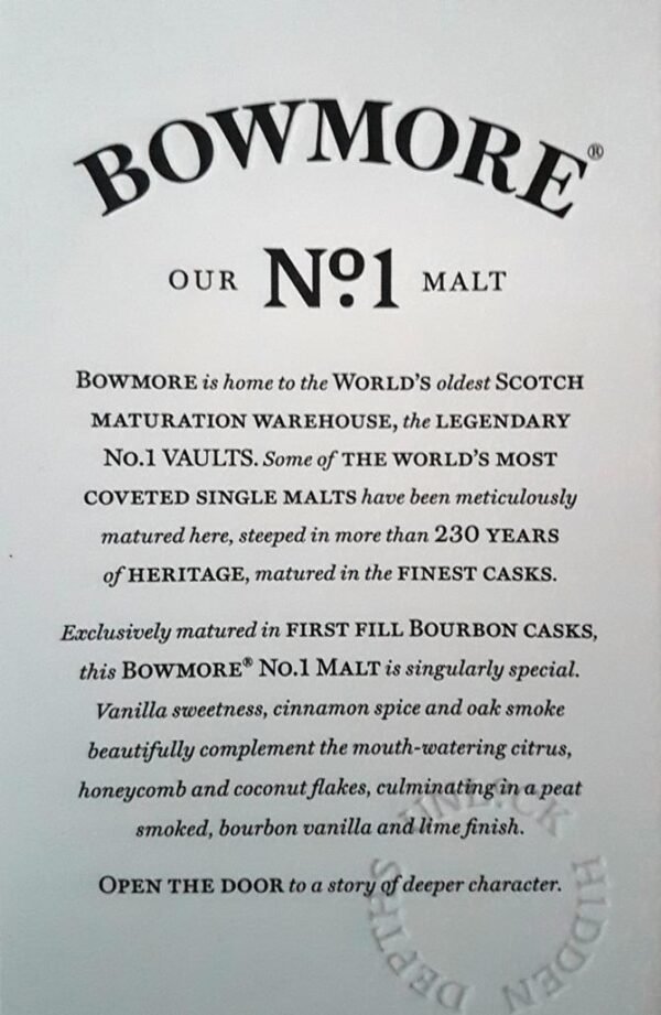 Bowmore No.1 Single Malt Scotch Whisky ราคาดี๊ดี🤑