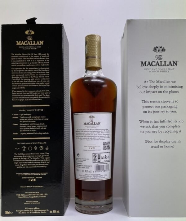 The Macallan 18 Year Old Sherry Oak Cask Single Malt - Image 3