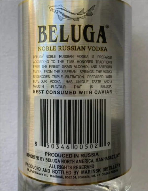 Beluga Noble Russian Vodka ข้อเสนอสุดคุ้ม