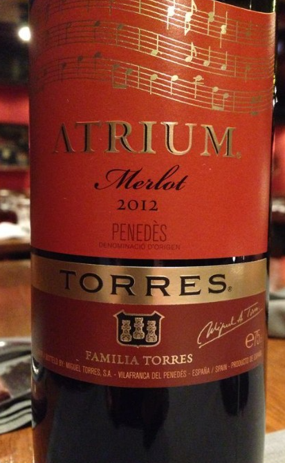 Torres Atrium Merlot 2012 ราคาถูกที่สุด