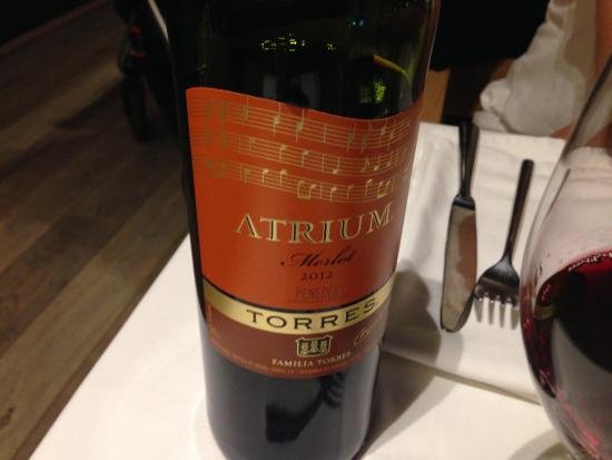 Torres Atrium Merlot 2012 พร้อมชำระเงินปลายทาง