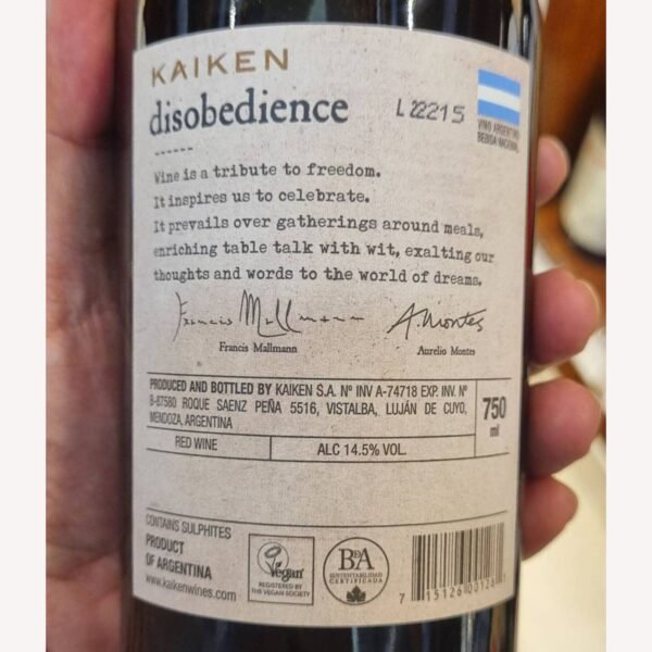 Kaiken Disobedience Red Blend 2020ข้อเสนอสุดคุ้ม