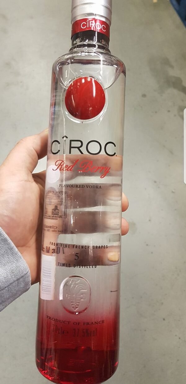 Ciroc Red Berry Vodka Bottle - Image 3