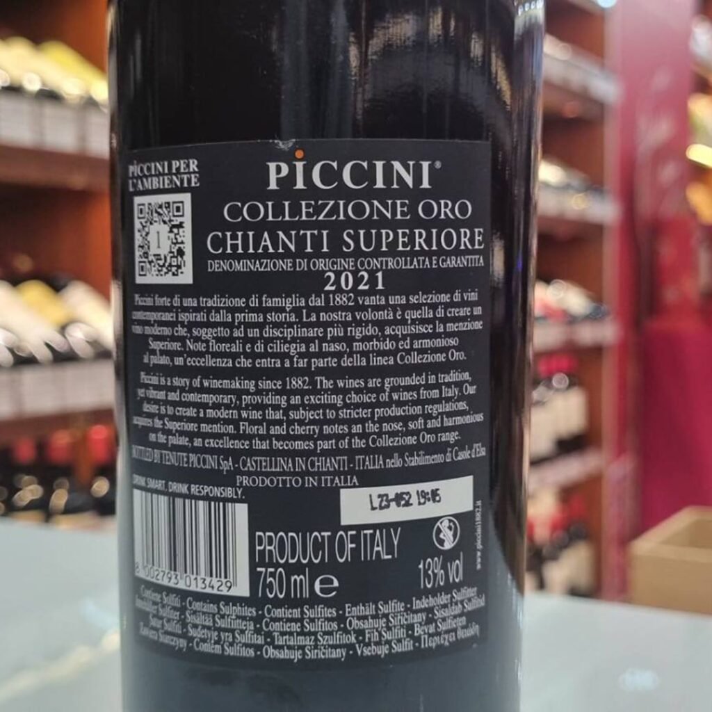 Piccini Collezione Oro Chianti Superiore 2021ราคาสุดพิเศษ