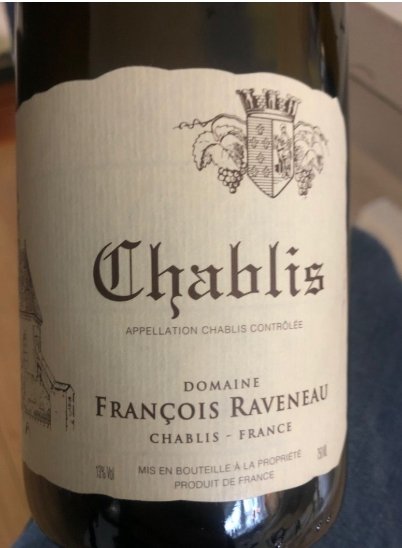 Francois Raveneau Chablis 2020ของมันต้องมี! 📲