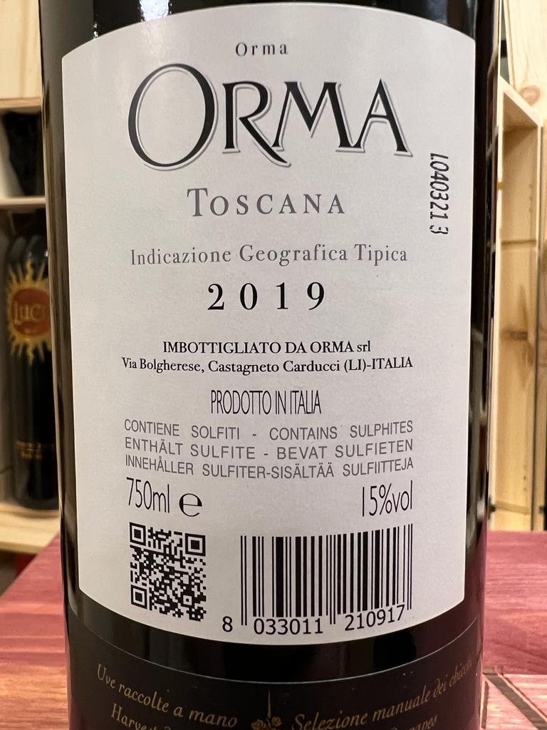 TOSCANA IGT ORMA 2019สั่งซื้อได้ง่ายๆ 🛒