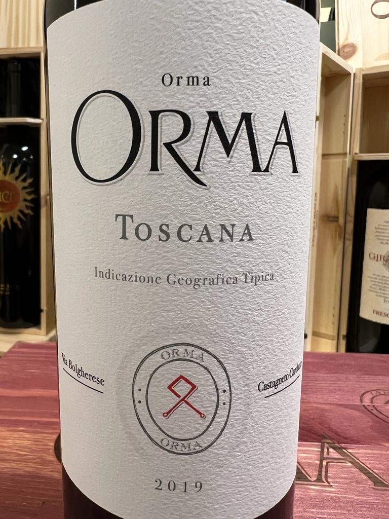 TOSCANA IGT ORMA 2019.